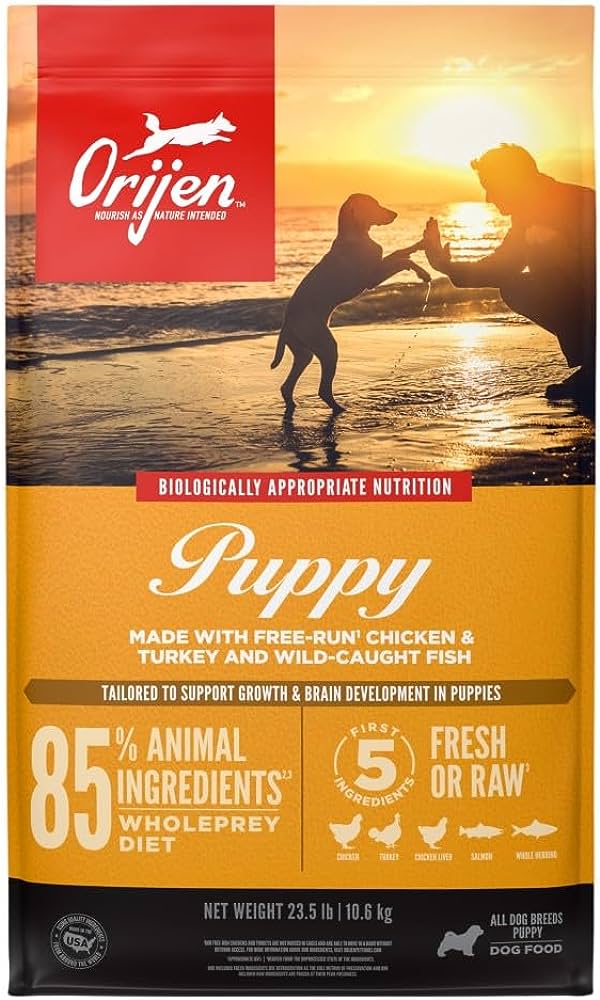 Amazon.Com: Orijen Puppy Dry Dog Food, Grain Free Dry Dog Food For Puppies,  Fresh Or Raw Ingredients, 23.5Lb : Pet Supplies