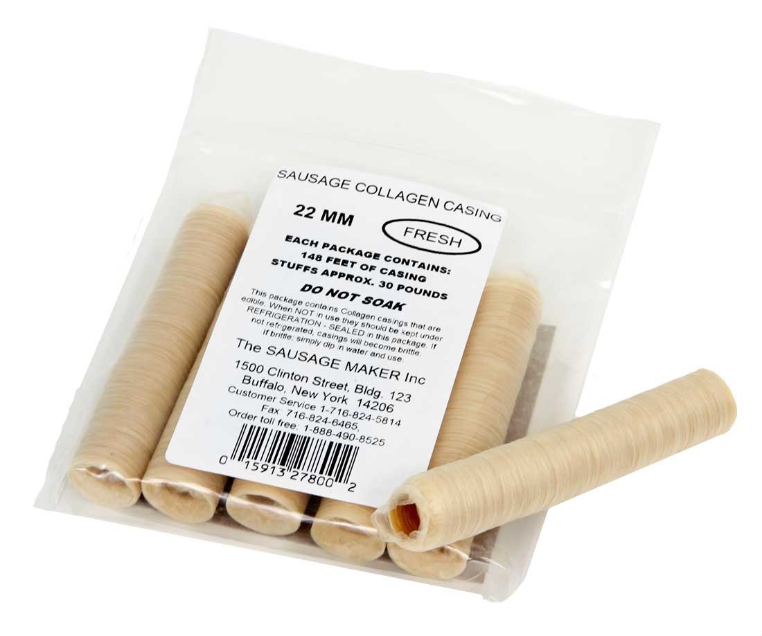 Amazon.Com: The Sausage Maker - Fresh Collagen Sausage Casings, 22Mm (7/8