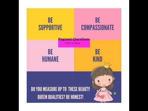 The Tiara Pageant Question Of The Day : Which Beauty Queen Qualities Do You  Identify With ? - Youtube