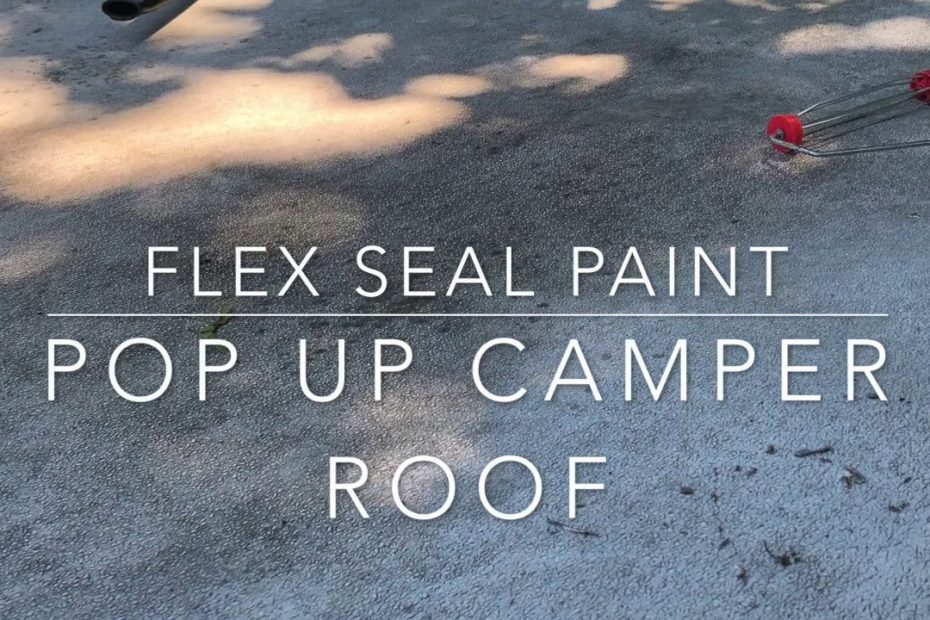 Sealing My Pop Up Camper Roof With Proflexrv Caulking And Flex Seal Paint -  Youtube