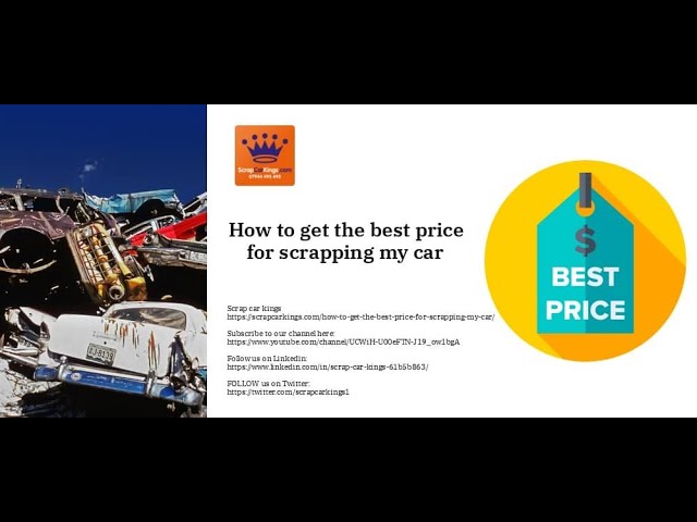 How Much Is A Scrap Car Worth - Youtube
